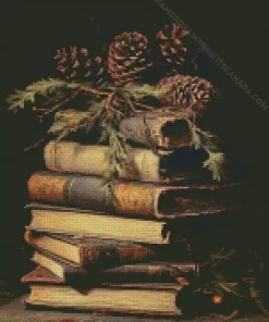 Vintage Books Diamond Painting