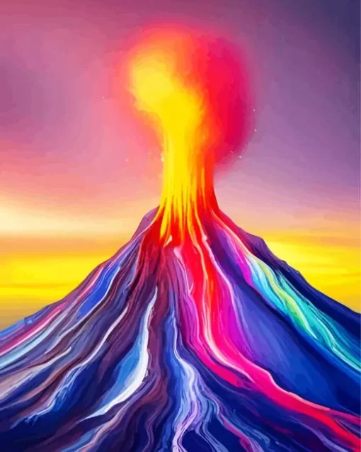 Volcano Diamond Painting