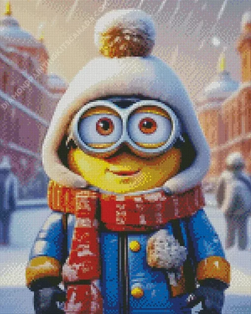 Winter Minion Diamond Painting