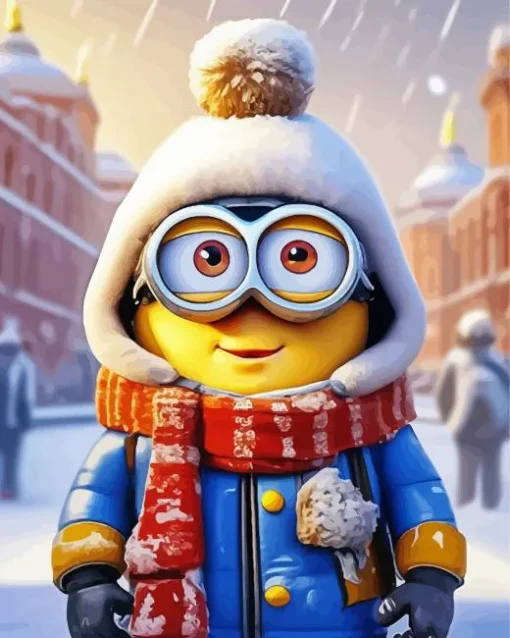 Winter Minion Diamond Painting