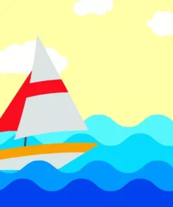 Animation Boat Diamond Painting