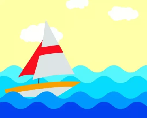 Animation Boat Diamond Painting