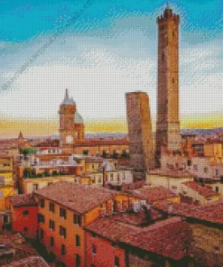 Bologna Two Towers Diamond Painting