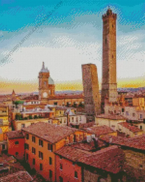 Bologna Two Towers Diamond Painting