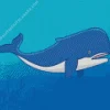 Easy Blue Whale Diamond Painting