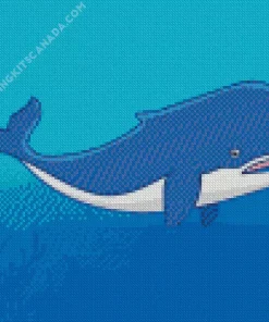 Easy Blue Whale Diamond Painting