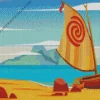 Moana Boat Diamond Painting