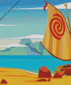 Moana Boat Diamond Painting