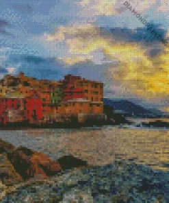 Sunrise Over Boccadasse Diamond Painting