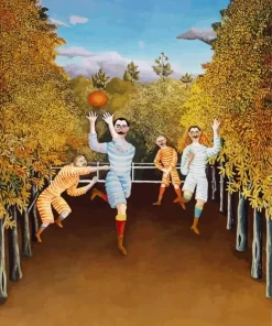 The Football Players by Henri Rousseau Diamond Painting