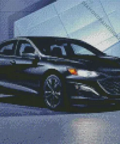 Black Chevy Malibu Diamond Painting