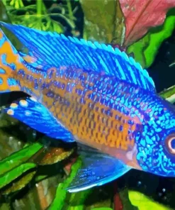 Blue Tropical Fish Diamond Painting