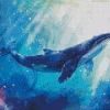 Blue Whale Art Diamond Painting