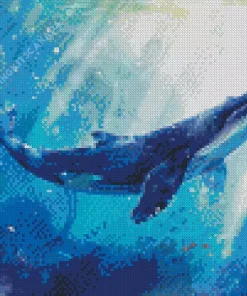 Blue Whale Art Diamond Painting