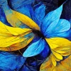 Blue Yellow Art Diamond Painting