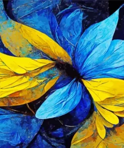 Blue Yellow Art Diamond Painting