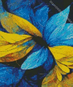 Blue Yellow Art Diamond Painting