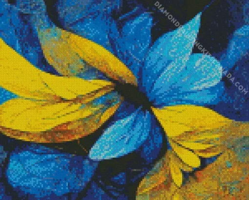 Blue Yellow Art Diamond Painting