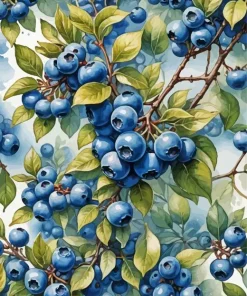 Blueberry Tree Diamond Painting