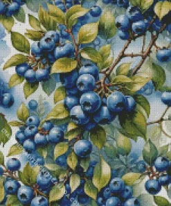 Blueberry Tree Diamond Painting