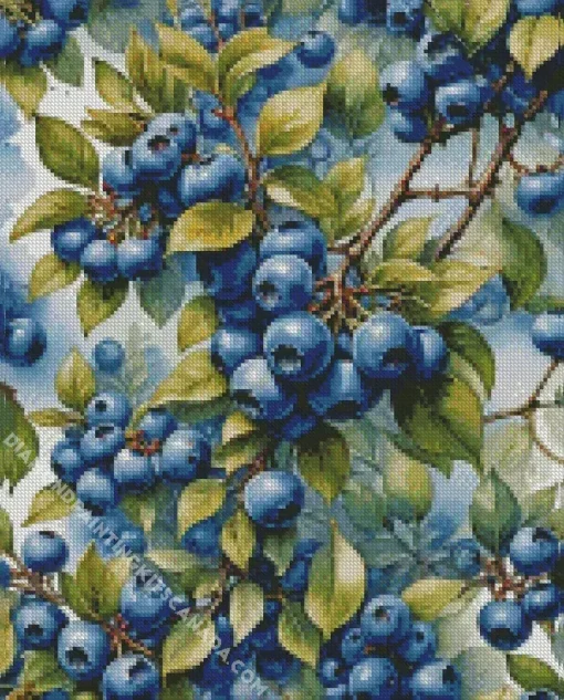 Blueberry Tree Diamond Painting