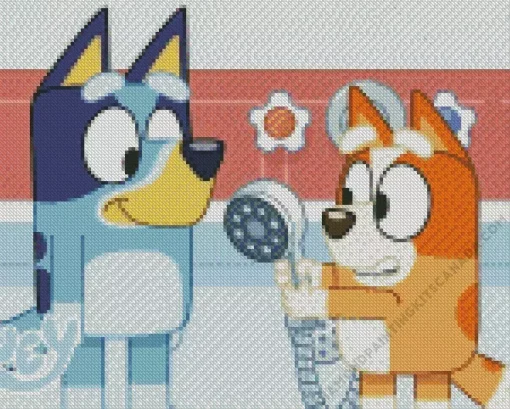 Bluey And Bingo Diamond Painting