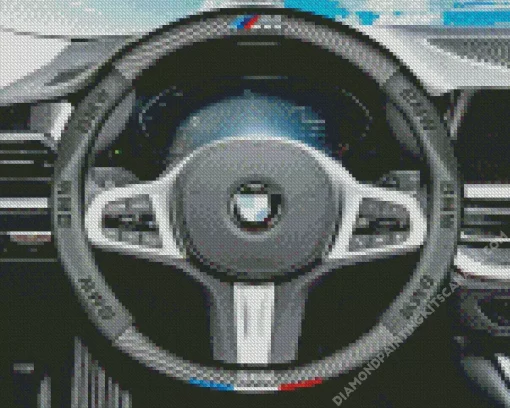 BMW Steering Wheel Diamond Painting