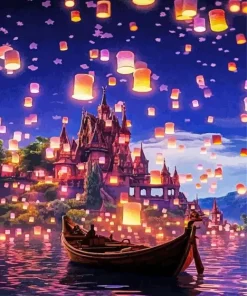 Boat From Tangled Diamond Painting