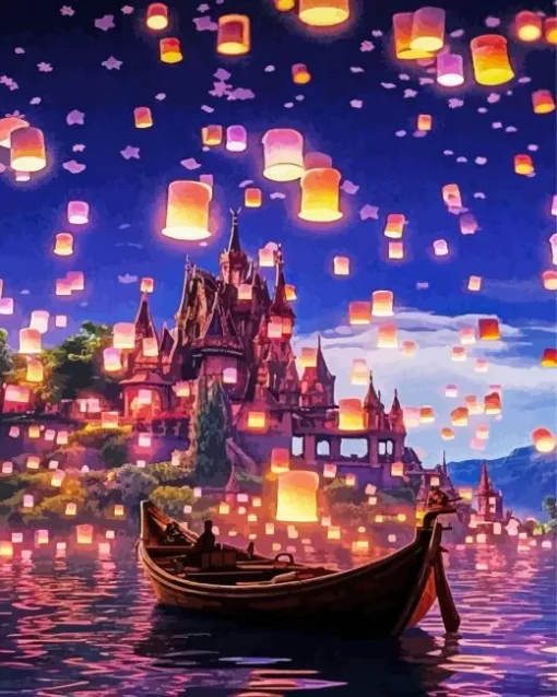 Boat From Tangled Diamond Painting