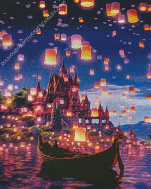 Boat From Tangled Diamond Painting