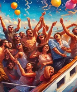 Boat Party Diamond Painting