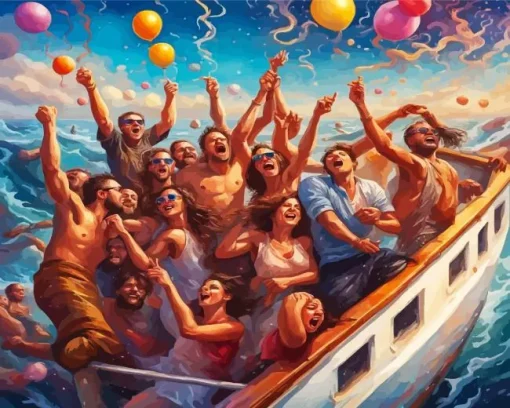 Boat Party Diamond Painting