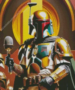 Boba Fett Illustration Diamond Painting