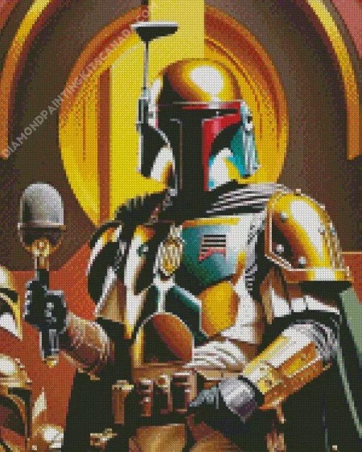 Boba Fett Illustration Diamond Painting