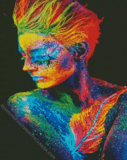 Body Art Neon Diamond Painting