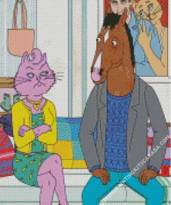 Bojack And Princess Carolyn Diamond Painting