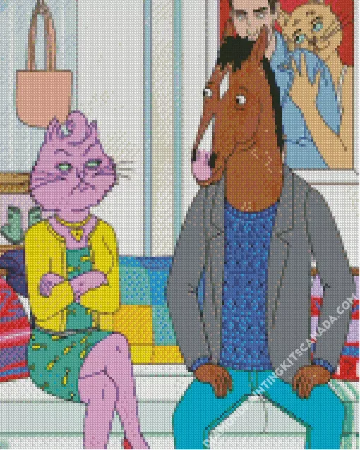 Bojack And Princess Carolyn Diamond Painting