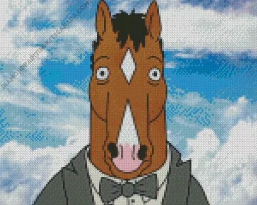 Bojack Horseman In Suit Diamond Painting