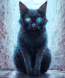 Bombay Cat With Blue Eyes Diamond Painting