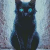 Bombay Cat With Blue Eyes Diamond Painting