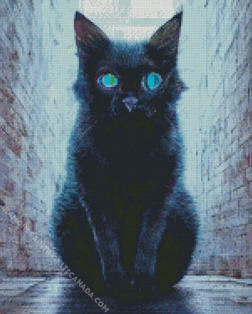 Bombay Cat With Blue Eyes Diamond Painting