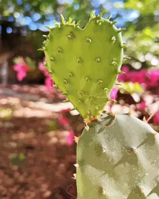 Cactus Heart Diamond Painting