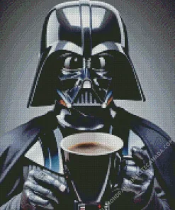 Darth Vader Drinking Coffee Diamond Painting