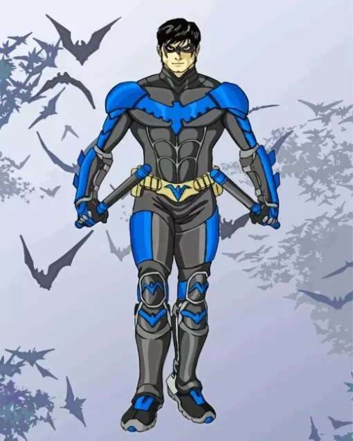 Dick Grayson Nightwing Diamond Painting