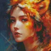 Fox Woman Diamond Painting