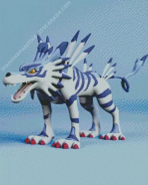 Garurumon Digimon Adventure Diamond Painting