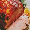 Glazed Ham Dish Diamond Painting