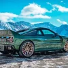 Green Lancia Car Diamond Painting