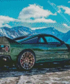 Green Lancia Car Diamond Painting