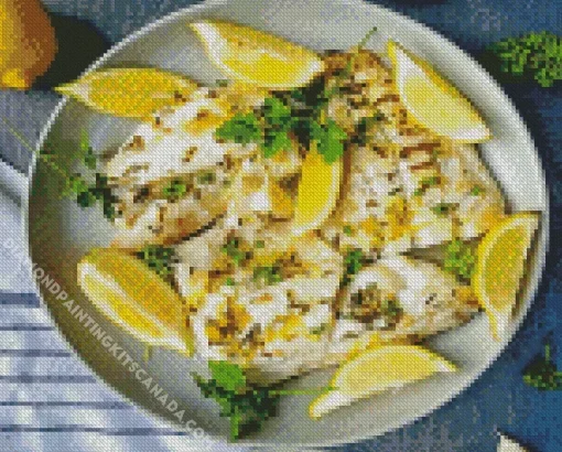 Grilled Haddock Fillets Diamond Painting